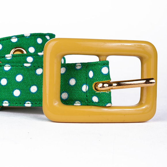 MIU MIU FOREST GREEN, WHITE SMOKE EVENING BELT | WOMENS - Picture 4 of 4